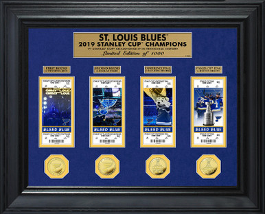 2019 Stanley Cup Replica Signed from the Whole St. Louis Blues