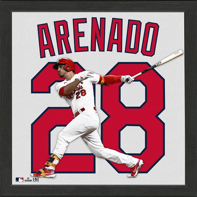 Jersey Ninja - St Louis Cardinals Red Nolan Arenado Crossover Hockey Jersey