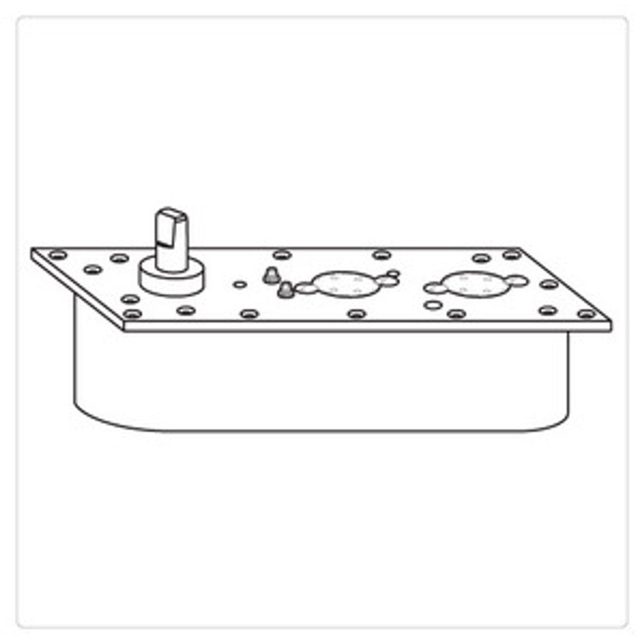 Rixson Model 40 40n Lap Heavy Duty Floor Closer Body Center