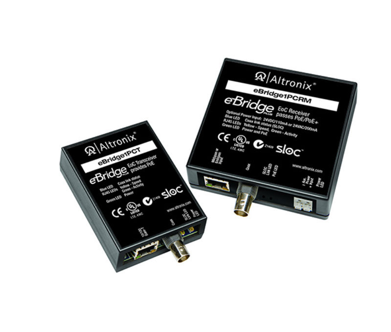 Altronix EBRIDGE1PCRMT Power Supply IP and PoE over Coax Solution Powered  by Midspan or Endspan Distance: up to 100m