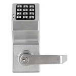 DL5200 US26D Alarm Lock Double Sided Pushbutton Cylindrical Lock Weatherproof Straight Lever