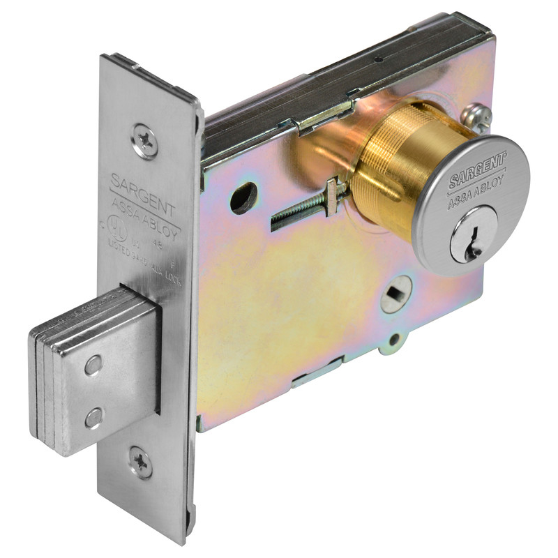 Sargent 4875 26D Single Cylinder Mortise Deadbolt Satin Chrome