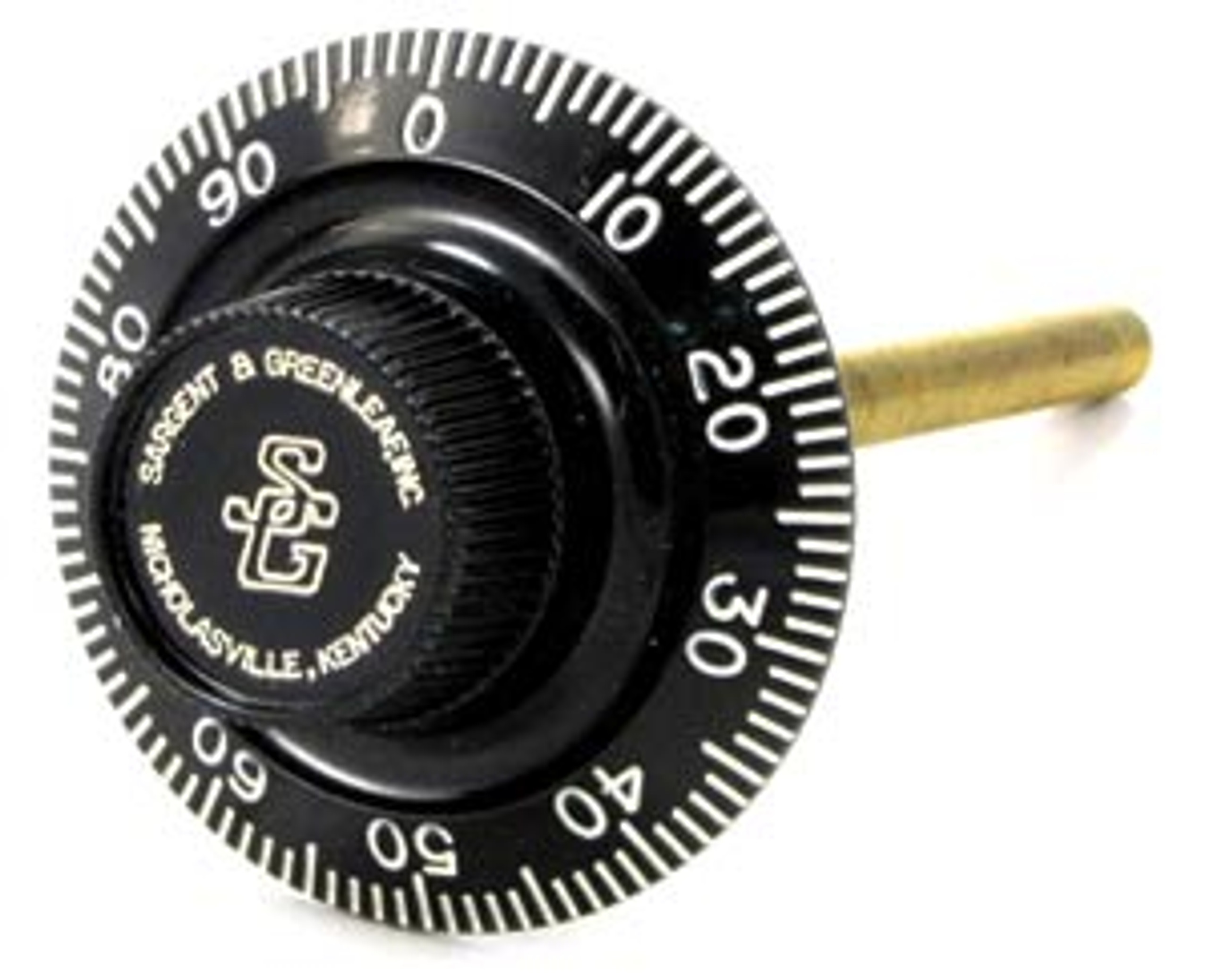 Sargent & Greenleaf D017007 Standard Front Reading Black & White Dial