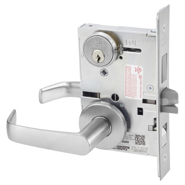 Corbin Russwin ML2082 NSB 630 Dormitory / Exit Mortise Lock