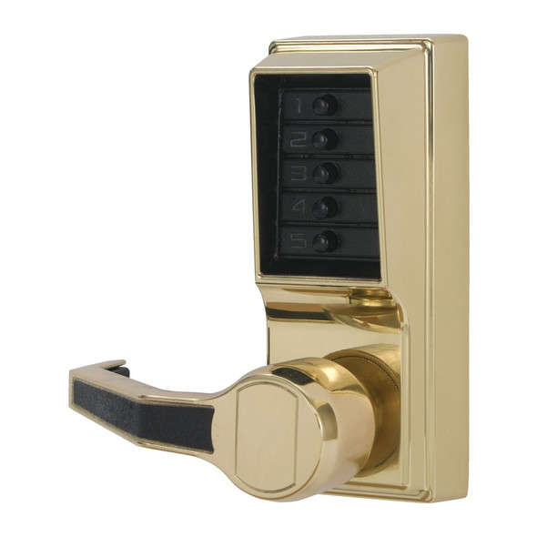 Kaba Access Simplex LL1011-03-41 Left Hand Unican Pushbutton Lock Polished Brass