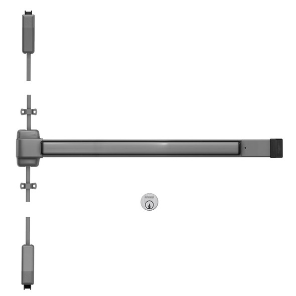 2227NL-OP 4 689 Von Duprin Surface Vertical Rod Exit Devices