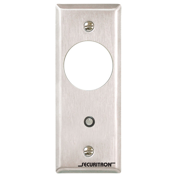 Securitron MKN2 DPDT Momentary, Narrow Mortise Keyswitch