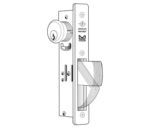 MS1851SN-410-335 Adams Rite Aluminum Door Deadlocks