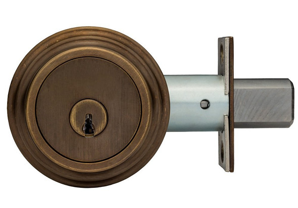 Medeco M3 11TR603 2-3/8" Backset Maxum Residential Single Cylinder Deadbolt Satin Brass Blackened