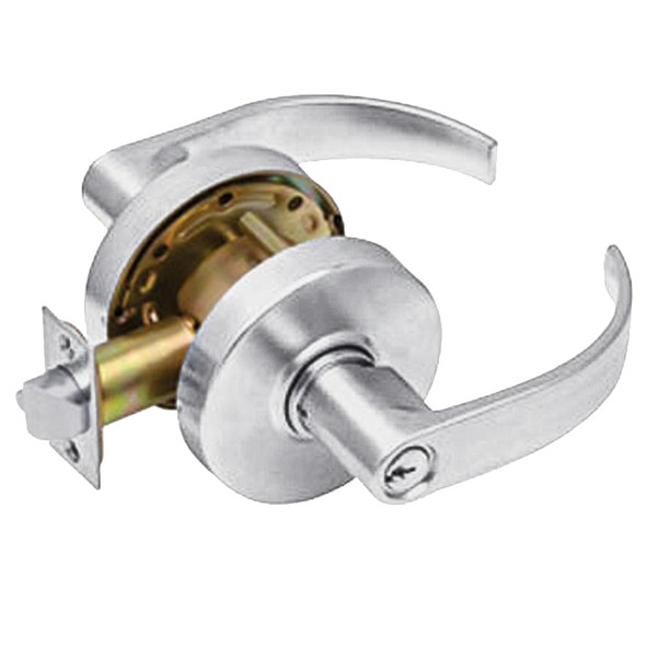 Arrow RL17 Cylindrical Lockset, Satin Chrome, 2-3/8" Backset
