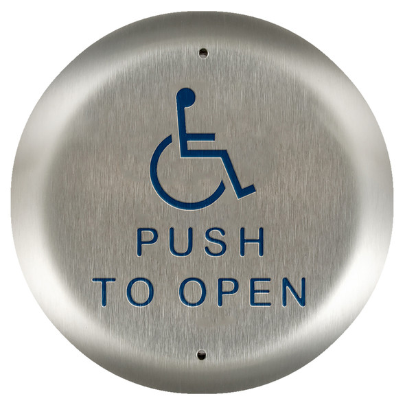 Bea 10PBR451 4.5" Handicap Push To Open Round Push Plate