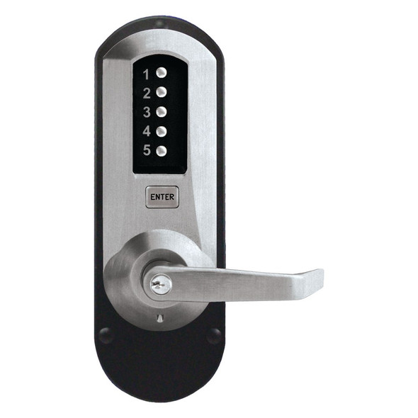 Kaba Simplex 5010XKWL-26D-41 Mechanical Pushbutton Lever Lock W/ Key Override