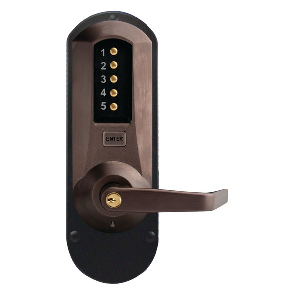 Kaba Simplex 5010XSWL-744-41 Mechanical Pushbutton Lever Lock W/ Key Override