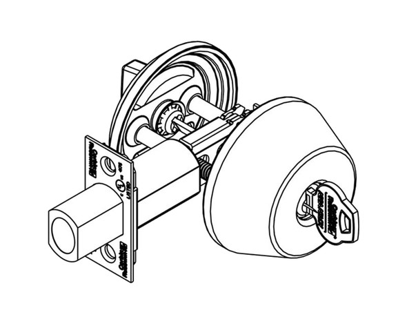 Corbin Russwin DL2211 606 Cylindrical Deadlock