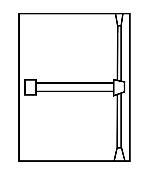 ED8400 689 RHR W048 Corbin Russwin Exit Device