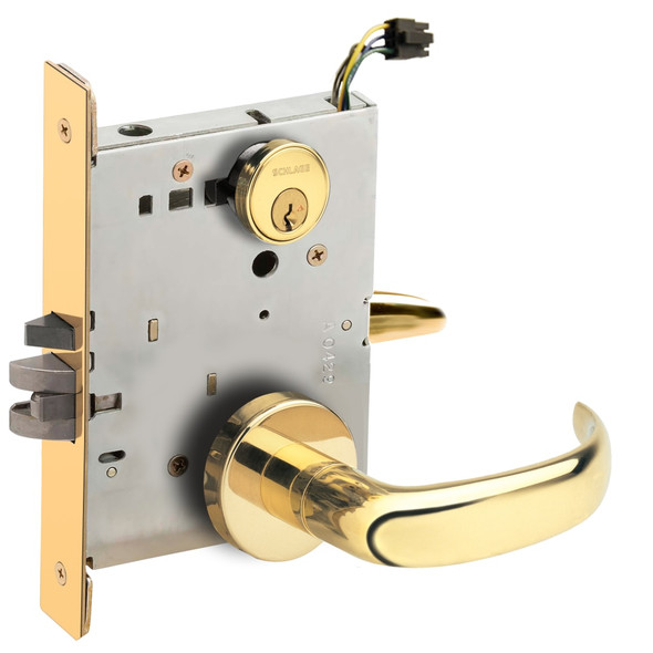 Schlage L9092EUP 17A 605 Electrified Mortise Lock