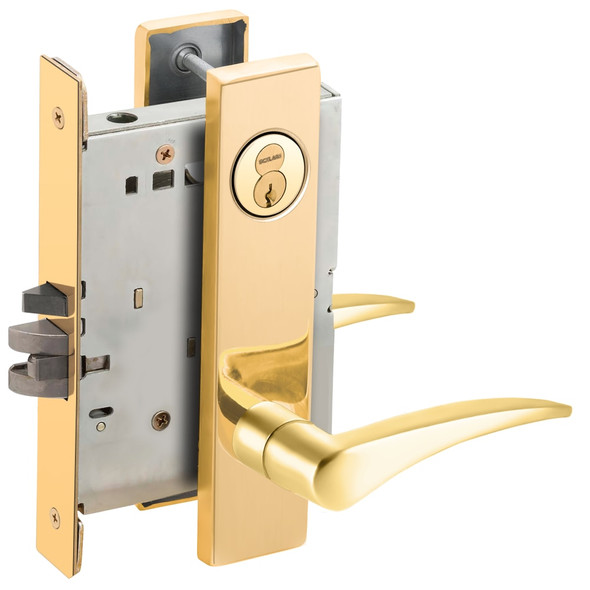 Schlage L9080R 12L 605 RH Grade 1 Mortise Lock