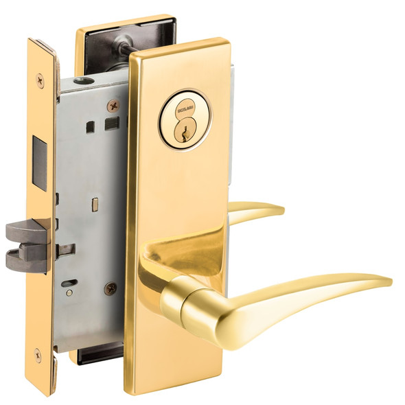 Schlage L9456R 12N 605 RH Grade 1 Mortise Lock