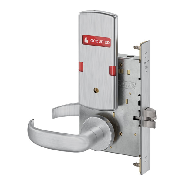 Schlage L9040 17A 626 OS-OCC Grade 1 Mortise Lock
