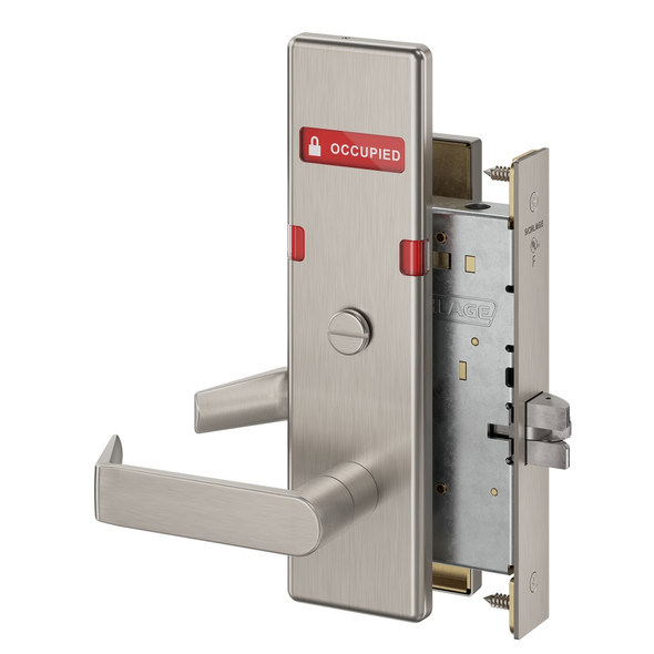 Schlage L9044 06N 630 OS-OCC Grade 1 Mortise Lock