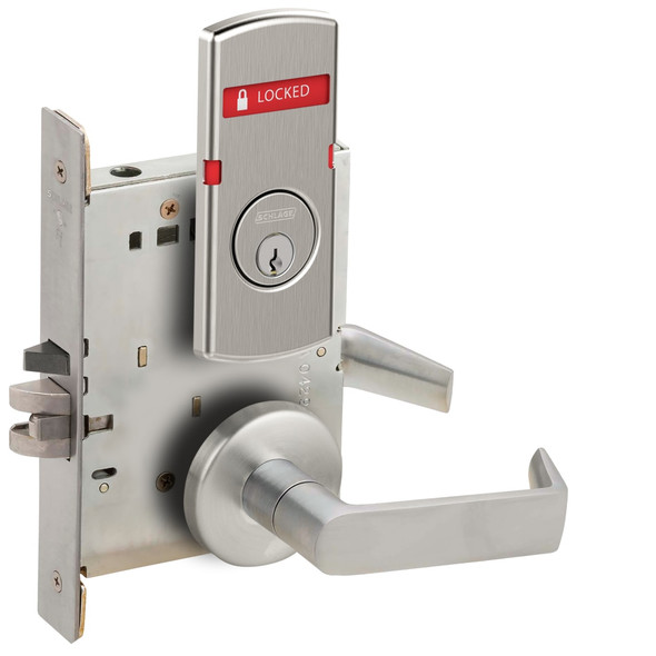 Schlage L9050P 06B 630 OS-LOC Grade 1 Mortise Lock