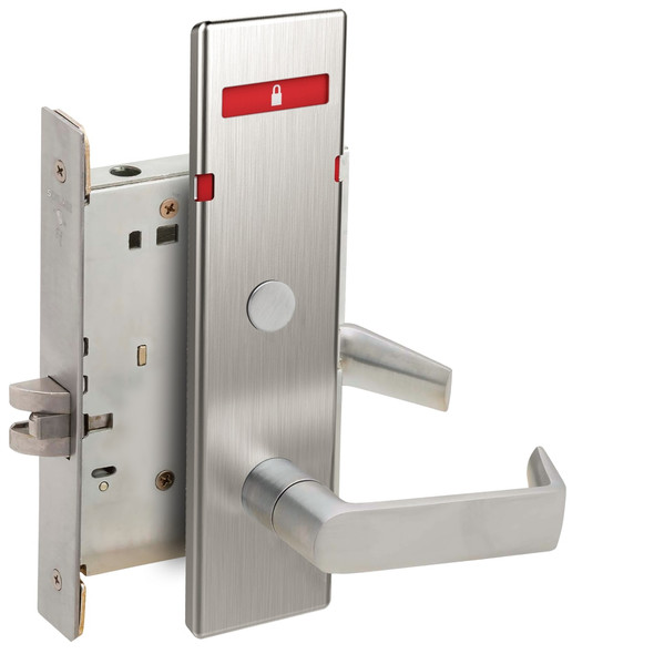Schlage L9040 06N 630 OS-SYM Grade 1 Mortise Lock