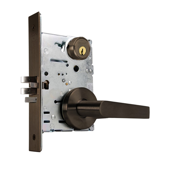 Falcon MA381CP6 Mortise Lock, Left Hand, Satin Chrome