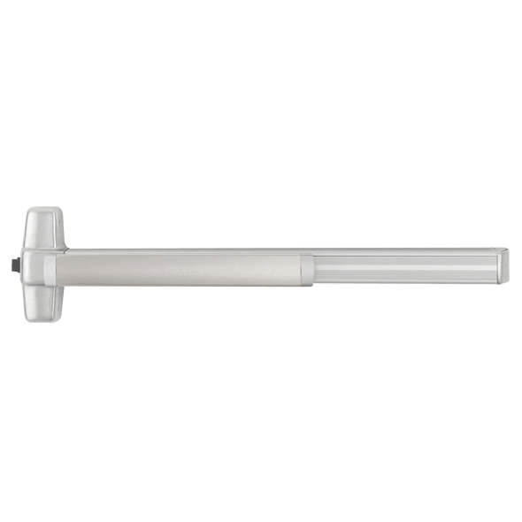 Von Duprin RXQEL99L-NL-07 4 26D RHR Grade 1 Rim Exit Bar, Wide Stile Pushpad, 48" Device, Nightlatch Function, 07 Lever with Escutcheon, Motorized Latch Retraction, Request to Exit Switch, Less Dogging, Satin Chrome Finish, Field Reversible