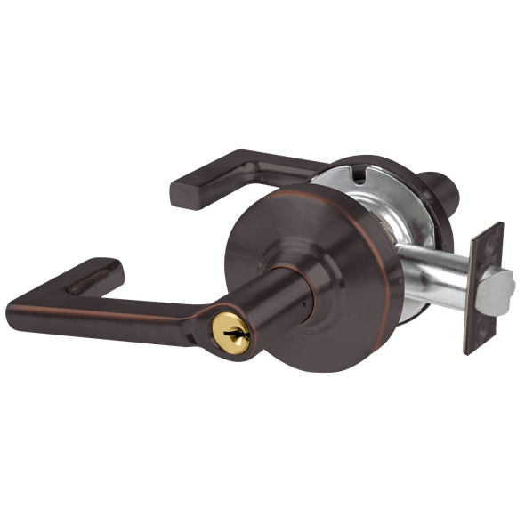 Schlage ALX53P LON 643E Grade 2 Entrance Cylindrical Lock with Field Selectable Vandlgard