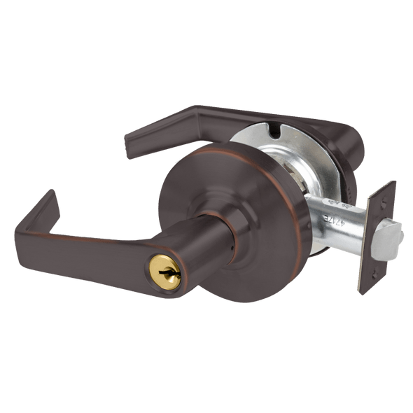Schlage ALX70P SAT 643E Grade 2 Classroom Cylindrical Lock with Field Selectable Vandlgard