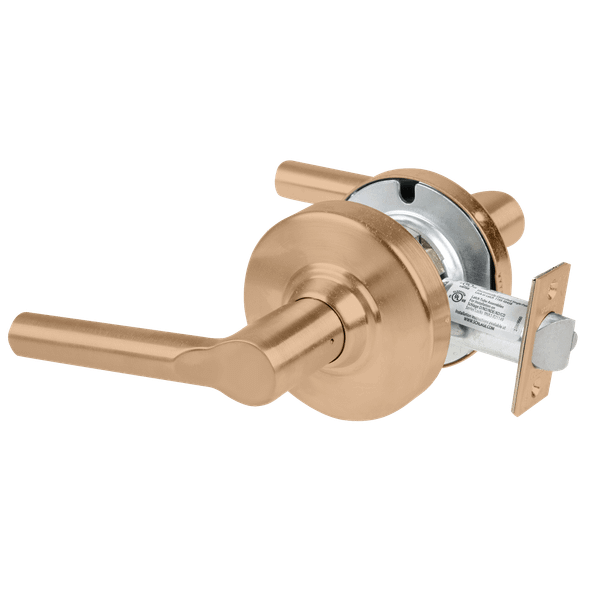 Schlage ALX10 BRW 612 Grade 2 Passage Cylindrical Lock with Field Selectable Vandlgard