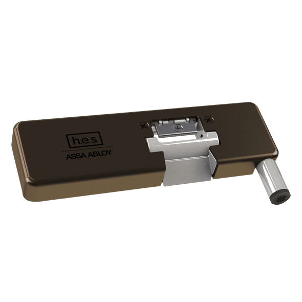 HES 9100L-613E-LMS Grade 1 Field Selectable (Safe/Secure) 12/24VDC Electric Strike for Glass Single Doors with Vertical Rods