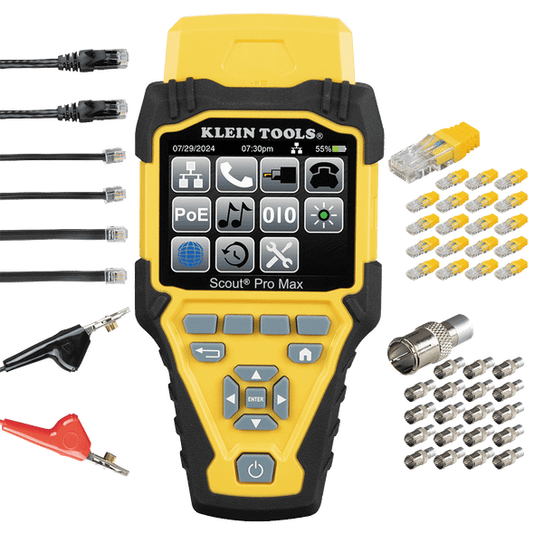 Klein Tools VDV501-770 Scout Pro Max Network Cable Tester with Remote Set