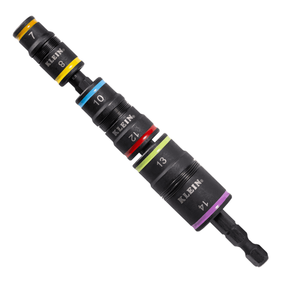 Klein Tools 32933M 6-in-1 Impact Rated Metric Flip Socket Set