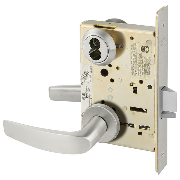 Sargent 60-8204 LNB 32D Storeroom/Closet Mortise Lock LN Rose B Lever LFIC Prep