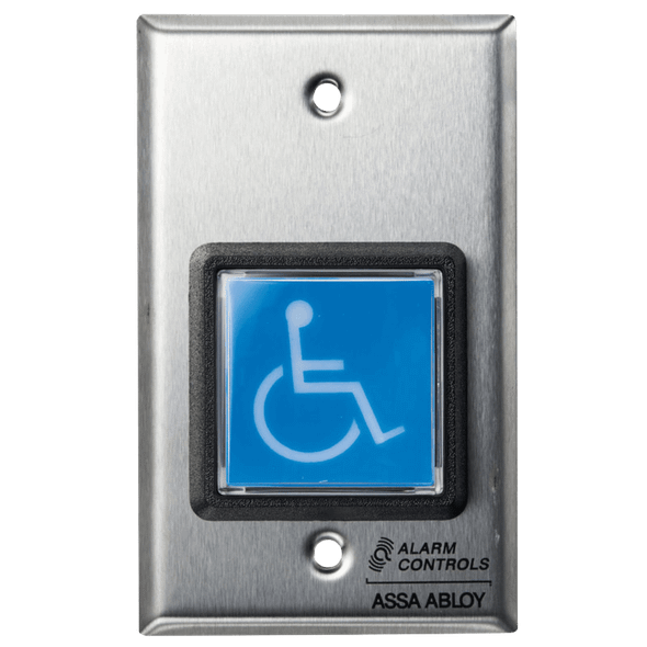 Alarm Controls TS-4 2" Blue Square Button