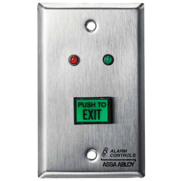Alarm Controls TS-6 5/8" x 7/8" Green Button