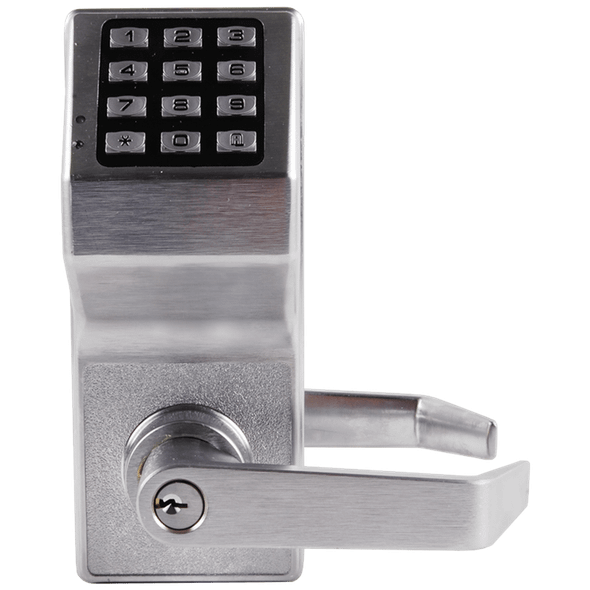 Alarm Lock DL3200IC-R US26D Pushbutton Cylindrical Door Lock