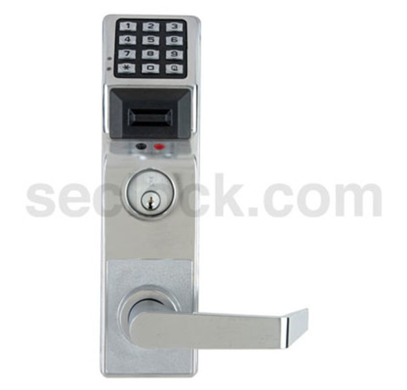 Alarm Lock PDL3500DBR US26D Pushbutton Mortise Lock with Deadbolt