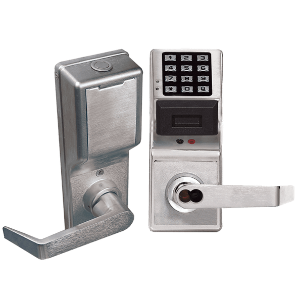 Alarm Lock PDL4100IC US26D Pushbutton Cylindrical Door Lock