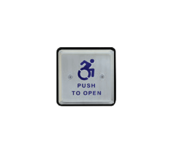 BEA 10PBS451AL 4.5" Square Stainless Steel Push Plate