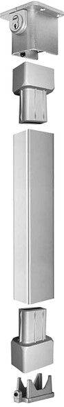 PHI KR822 600 8 Standard 2 In. by 3 In. Removable Mullion 8 Ft. Height Key Removable