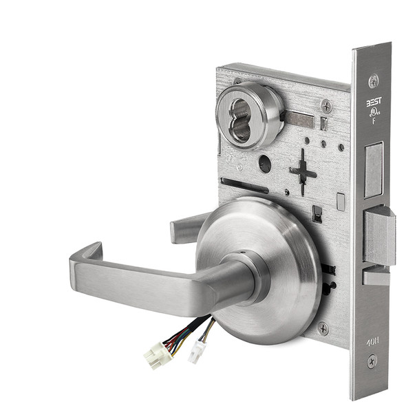 Best 45HW7TDEL15S626 Fail Safe 24V With Deadbolt Electrified Mortise Lock 15 Lever S Rose