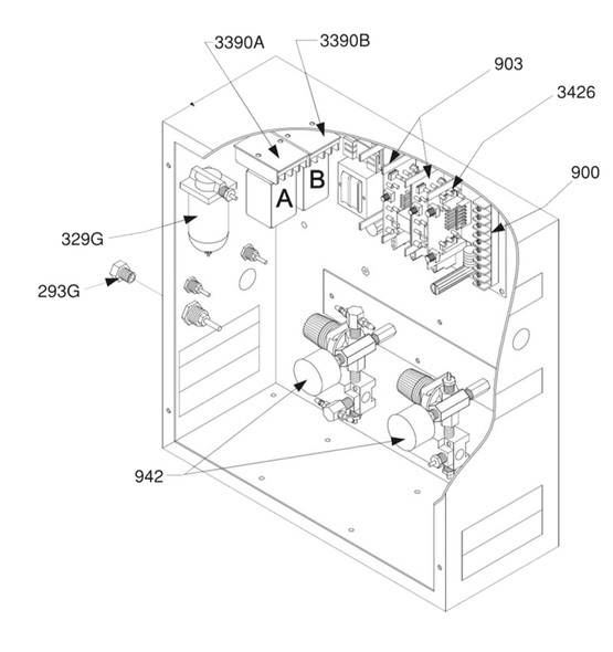 LCN 7902SES Pneumatic Control Box with Electric Strike Relay, Double Door Application