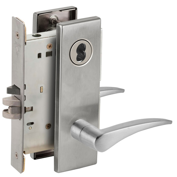 L9080J 12N 630 RH Schlage Mortise Lock