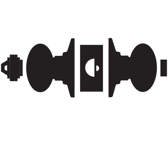 Schlage D73LD ORB 626 Corridor Knob