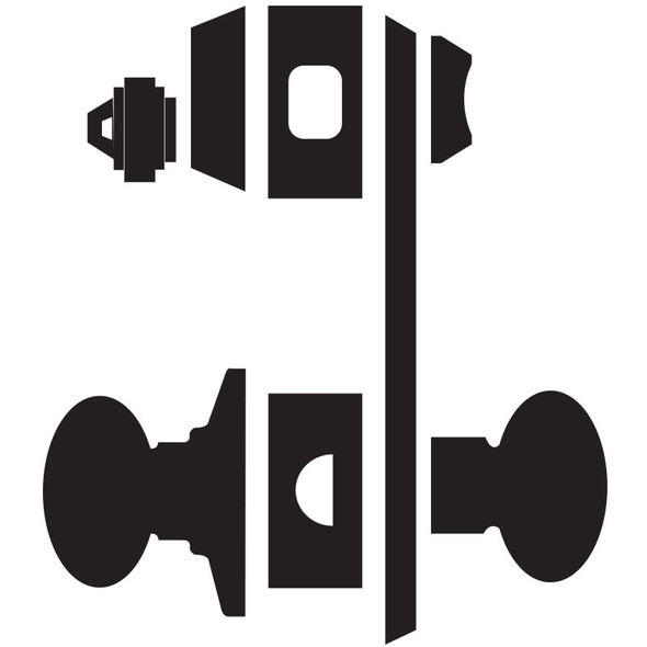 Schlage 09-449 17N 625 N Escutcheon Trim Set