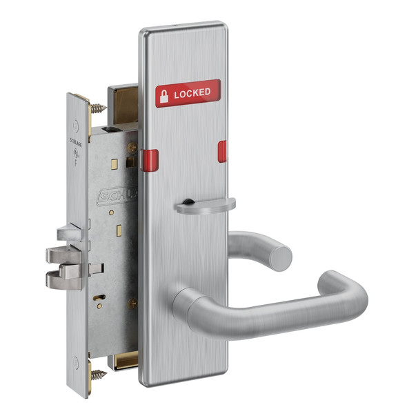 Schlage L9050P 03N 626 IS-LOC Mortise Lock Indicator With Text