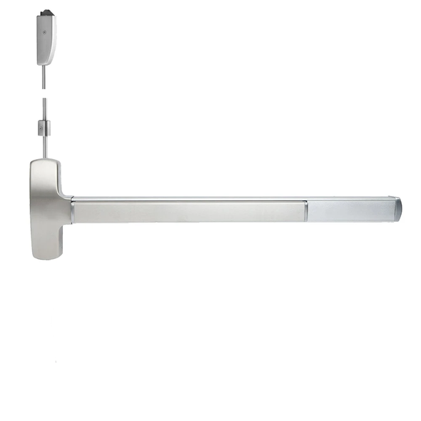 Falcon F25V-EO 3 630 LBR Exit Device, 3in, 32D Finish, Non-Handed (F25V-EO 3 630 LBR)