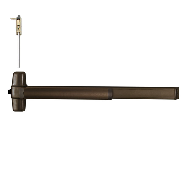 Von Duprin LD9847EO 3 313 LBR Concealed Vertical Rod Exit Device